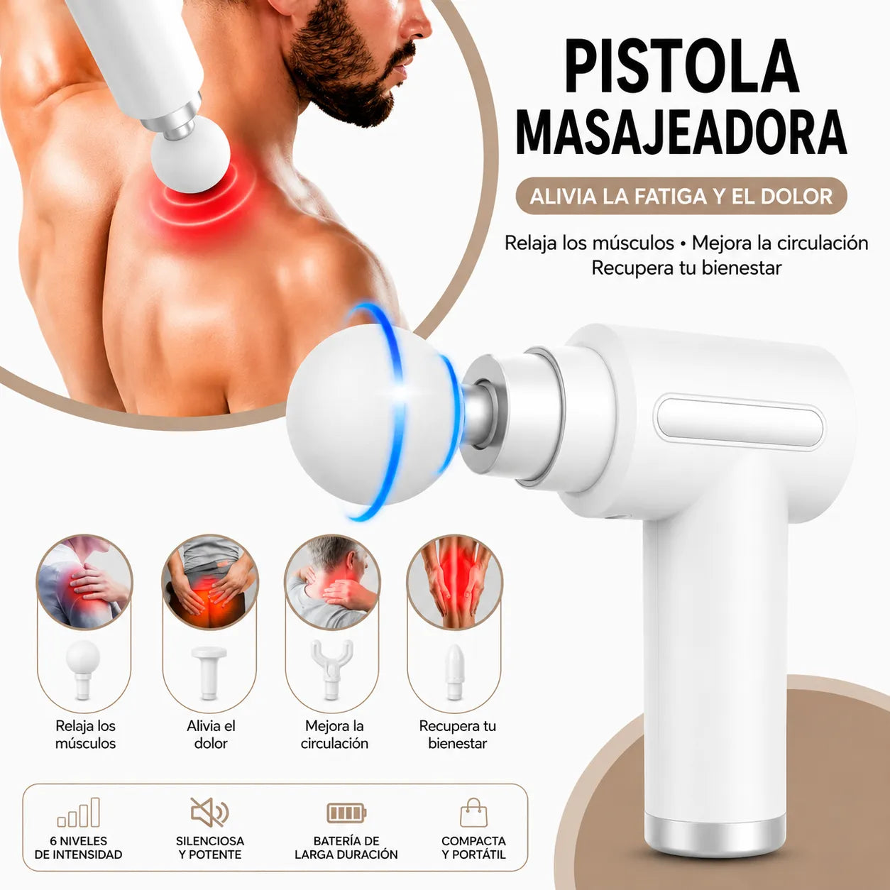 Mini Pistola Masajeadora